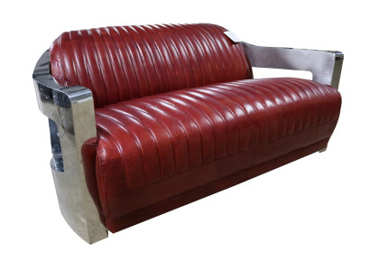 Design Club Divano a 2 posti in pelle Divano a 3 posti in pelle vintage Divano a 2 posti