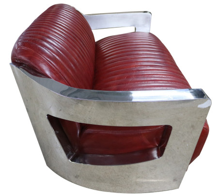 Design Club Divano a 2 posti in pelle Divano a 3 posti in pelle vintage Divano a 2 posti