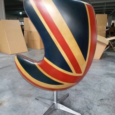 Sedia Vintage poltrona da lounge Girevole sedia da presidenza Lounge Club Pelle Jack