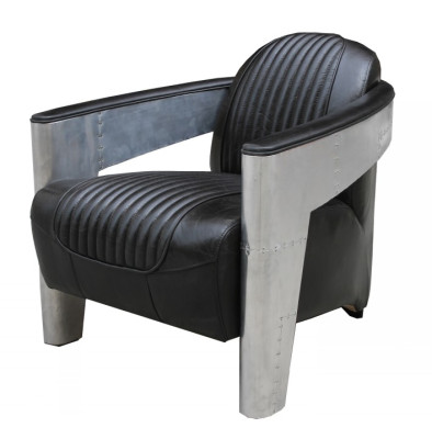 Pelle vera Design vintage Poltrona Sedia TV Pilota Aviatore