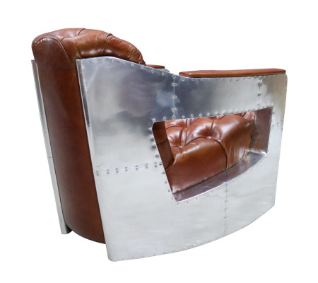 Chesterfield poltrona Bottone Chiuso Sedersi Shabby Vintage Tan Pelle Vera