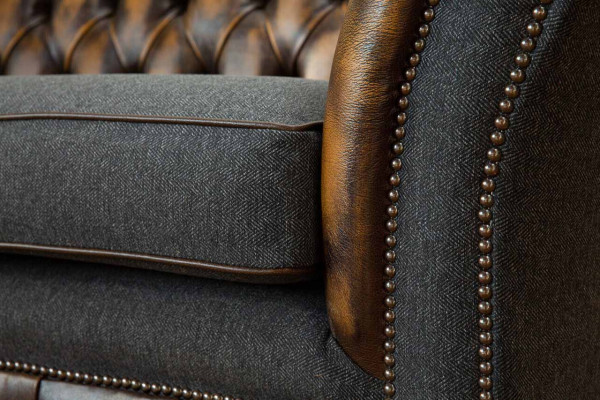 Tre posti lussuoso divano a tre posti imbottito classico seduta mobili da soggiorno.