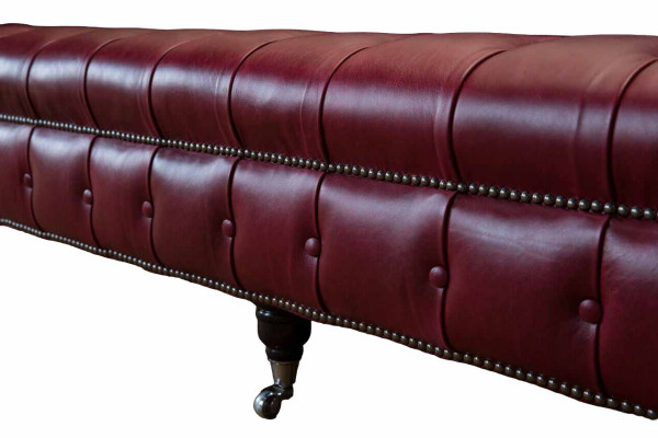 Divano design moderno 4 posti Divano di lusso in pelle classico Chesterfield