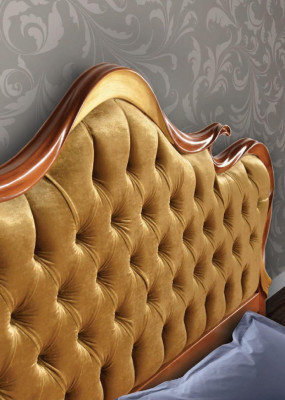 Camera da letto Letto Comodino Tavolo da toeletta Sgabello Letto imbottito Letto matrimoniale Set 5 pezzi