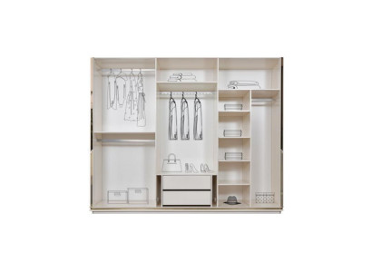 Armadio guardaroba Armadio in legno Armadio moderno Bianco