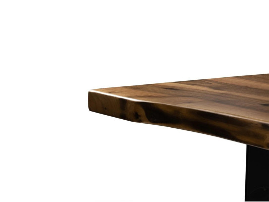 Tavolo di lusso marrone design in acciaio inox tavoli da pranzo in legno tavolo da pranzo moderno nuovo  Tavolo di lusso marrone design in acciaio inox tavoli da pranzo in legno tavolo da pranzo moderno nuovo