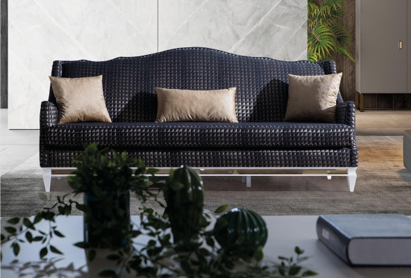 Moderne divano soggiorno set tappezzeria tre posti poltrona designer 3 pezzi