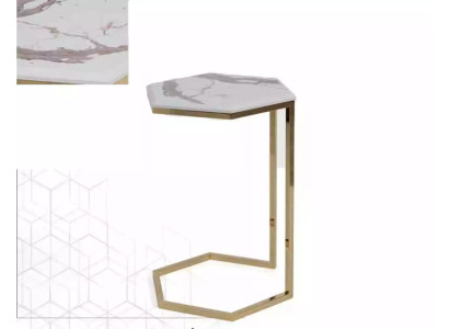 Tavolino da salotto in acciaio inossidabile dorato in acciaio inossidabile Design.