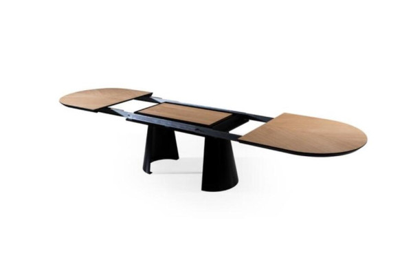 Tavolo da pranzo ovale Tavolo da pranzo allungabile Tavolo da cucina in legno marrone