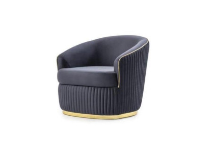 Designer Poltrona Club Lounge blu Relax per Soggiorno Hotel Lusso Nuovo