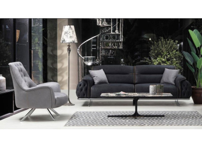 Set divano 3+1 posti imbottito di lusso 2 pezzi soggiorno mobili divano