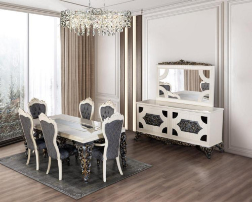 Sedia classica 1x poltrona da sala da pranzo Lounge Club con braccioli di lusso nuova