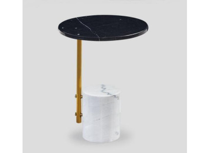 Tavolino da caffè tondo, tavolino da salotto multicolore, tavolino d'appoggio da designer nuovo.