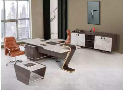 Mobili di lusso per ufficio Set completo Tavolo Armadio 3 pezzi Studio