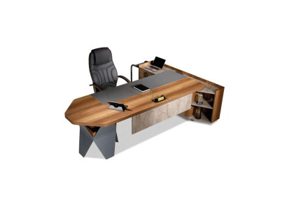 Scrivania da ufficio Scrivania Angolare Tavolo da Lavoro Ufficio Legno Marrone