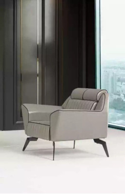 Divano in pelle a tre posti poltrona imbottita mobili in similpelle.