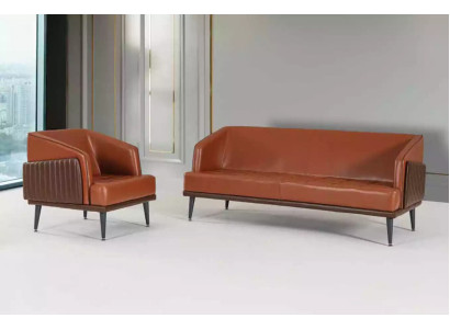 Set da ufficio di lusso Triposto Poltrona Set da studio Mobili in stoffa