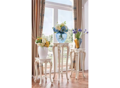 Supporto per fiori stile classico Colonna porta vasi di lusso 3 pezzi