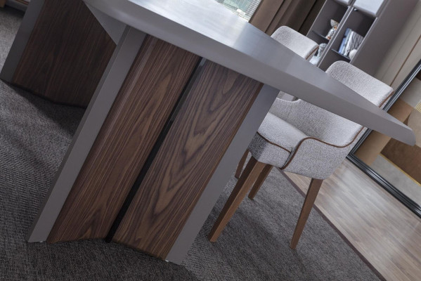 Designer tavolo da pranzo Mobili moderni in sala da pranzo Grigio Esclusiva Novità