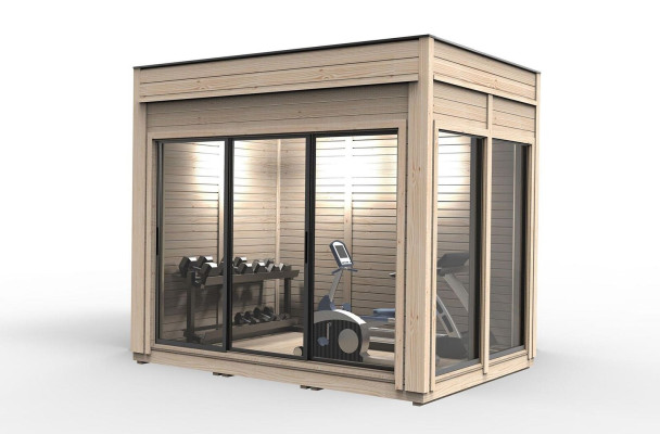 Casa mobile casa da giardino casa di legno casa per le vacanze casetta campeggio 245x245x318