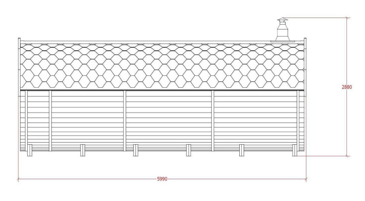 Sauna Saunafass Outdoor Sauna da giardino 590 x Ø 2,27 m Kit per Saunafass