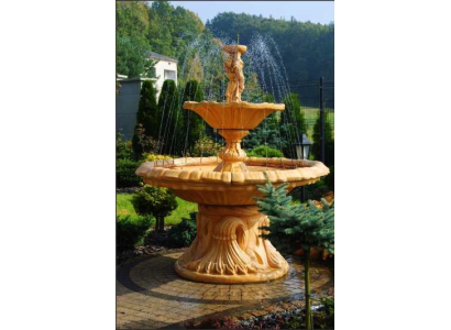 Zierbrunnen Fontana con Figura Fontana Decorazione Giardino Fontana Laghetto SHELLA