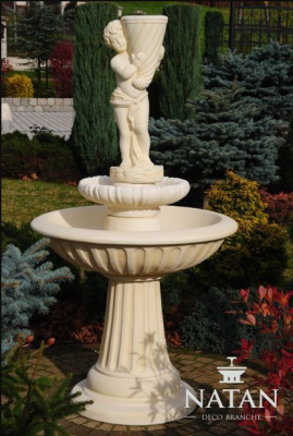 Zierbrunnen Fontana da giardino 172 cm Scultura Fontana Decorazione Giardino Fontana Stagno Nuova