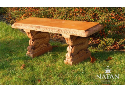 Banca Panchina da giardino angolo tranquillo Panchina di cemento Stile mobili.