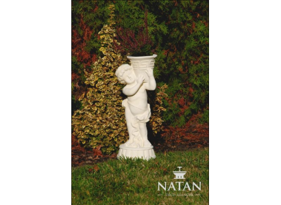 Figura Statua con vaso di fiori cassetta statue figure scultura giardino