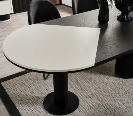 Gruppo da pranzo, gruppo da pranzo, angolo cottura, tavolo da pranzo, sedie 7 pezzi in legno nero