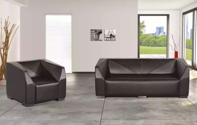 Tre posti neri Mobili da studio Tessuto Divano di lusso di design