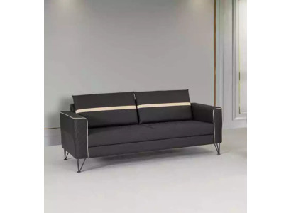 Divano studio a 3 posti imbottito in tessuto tessile Arredi di design.