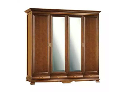 Armadio camera da letto, armadio, colore marrone, stile barocco, armadi rococò.