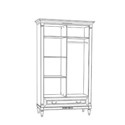 Armadio guardaroba camera da letto armadio stile antico barocco bianco armadi