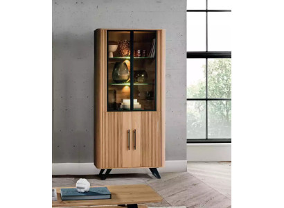 Vetrina mobile salotto armadio beige vetrina vetro armadi Nuovo