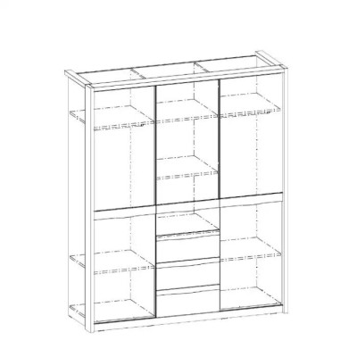 Armadio della camera da letto Armadi Legno Lusso Moderno Design dell'Armadio