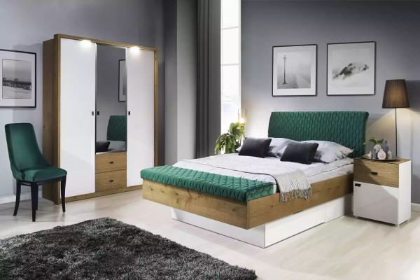 Lussuoso design letto matrimoniale hotel letti Reale legno Mobili in legno massello