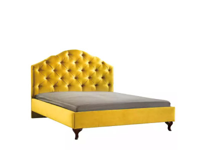 Chesterfield letto giallo per la camera da letto Letti matrimoniali di lusso luminosi