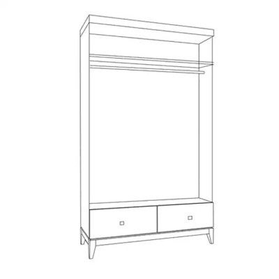 Armadio camera da letto Armadio Bianco Moderno Legno Lusso Armadi