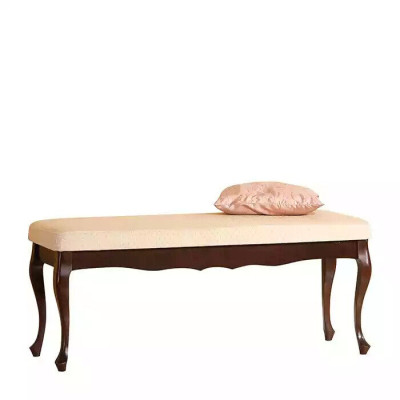 Banca classica di design sgabello mobile imbottito panchina panchina pouf