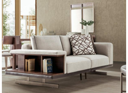Beige-marrone set di divani di lusso, divano imbottito, divano 3 + 2 posti