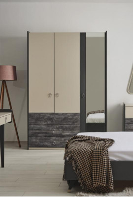 Armadio Armadio Multiuso Armadio Grigio Materiale Legno Armadi