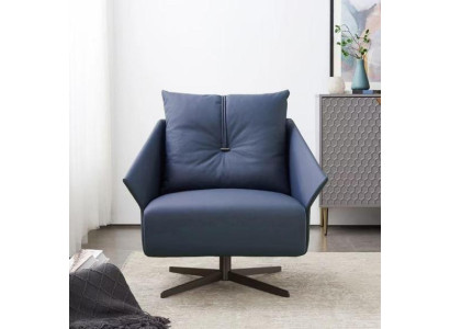 Poltrona seduta salotto blu design moderno lussuosi mobili di seduta relax club nuovo.
