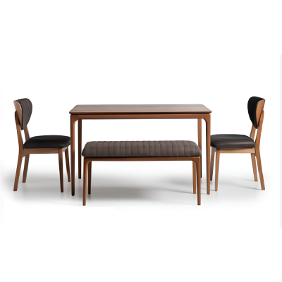 Gruppo di sedie da sala da pranzo Sedie in legno Sedie da cucina Set 6 pezzi Marrone Legno
