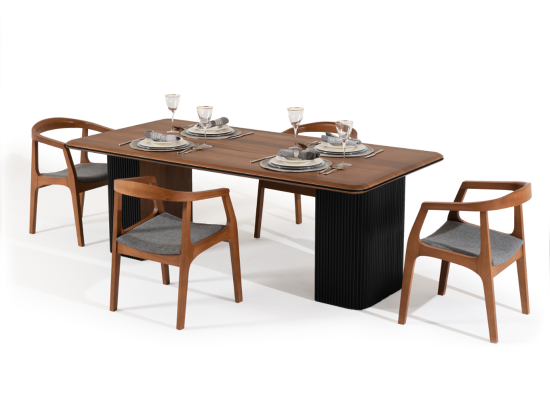 sedie Set da pranzo sedie da sala da pranzo sedie da cucina sedie in legno marrone 4 pezzi