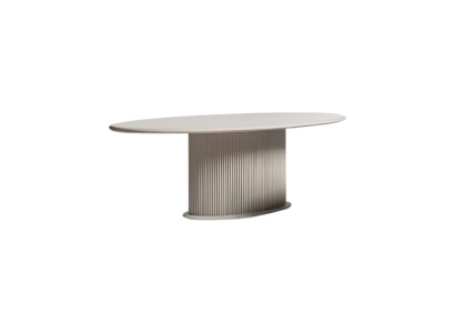 Tavolo da pranzo di lusso in legno beige per sala da pranzo