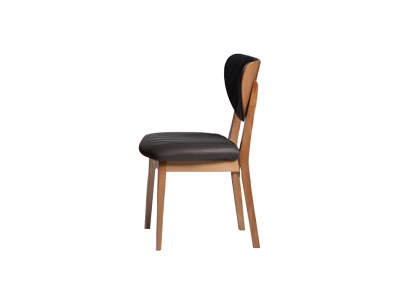 Set di sedie in legno, sedie da cucina, sedie da pranzo, set di 2 pezzi in tessuto marrone legno.  Set di sedie in legno, sedie da cucina, sedie da pranzo, set di 2 pezzi in tessuto marrone legno.