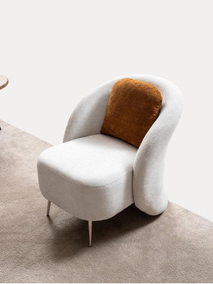 Sedia Bianca Design Divano Divano Posti di lusso Nuovo Relax Lounge Club Mobile imbottito