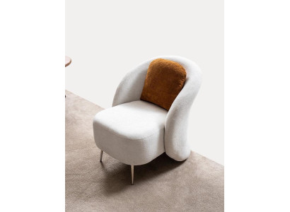 Sedia Bianca Design Divano Divano Posti di lusso Nuovo Relax Lounge Club Mobile imbottito