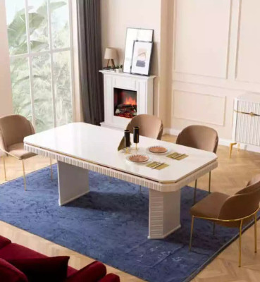 Set da pranzo con tavolo 6 sedie credenza specchio 9 pezzi gruppo arredo